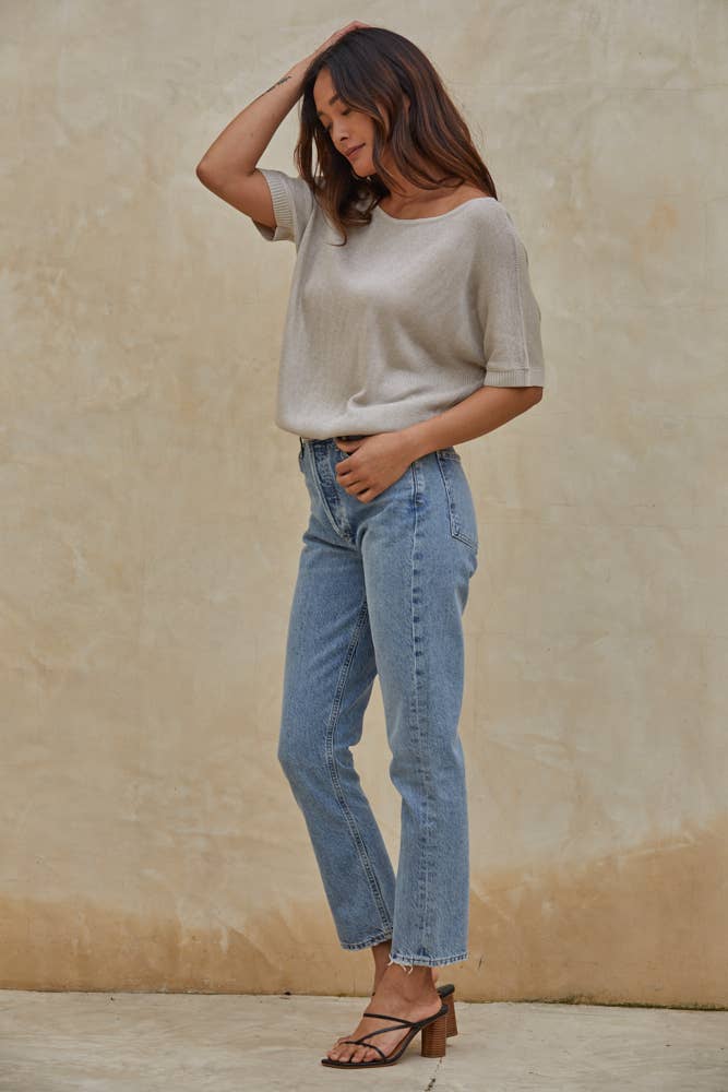 ONLY ME TOP: Ash Grey