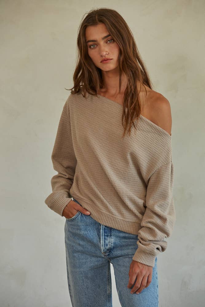 THE MABEL TOP: Latte
