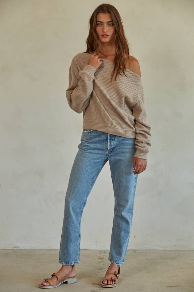 THE MABEL TOP: Latte
