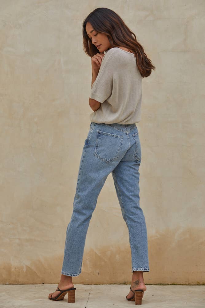 ONLY ME TOP: Ash Grey