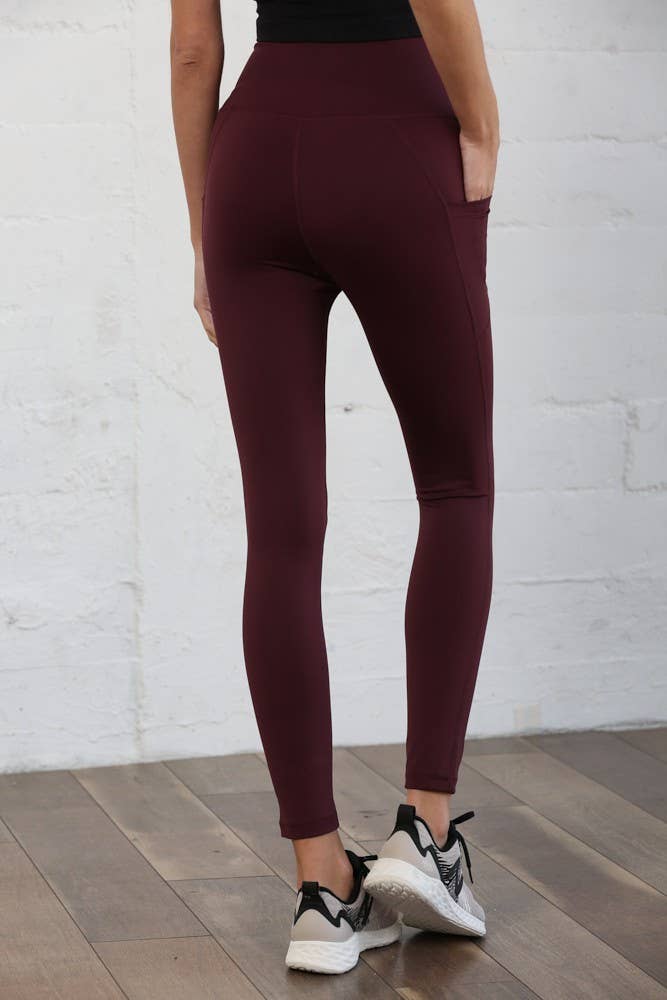 Active Leggings: Cassis