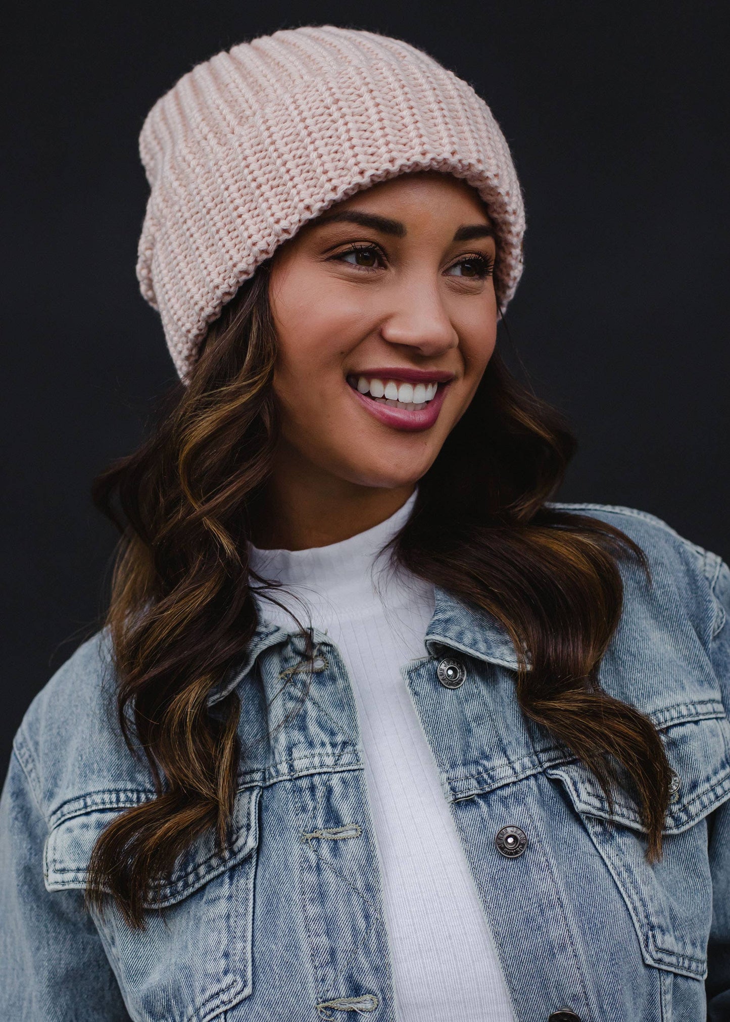 Blush Knit Beanie