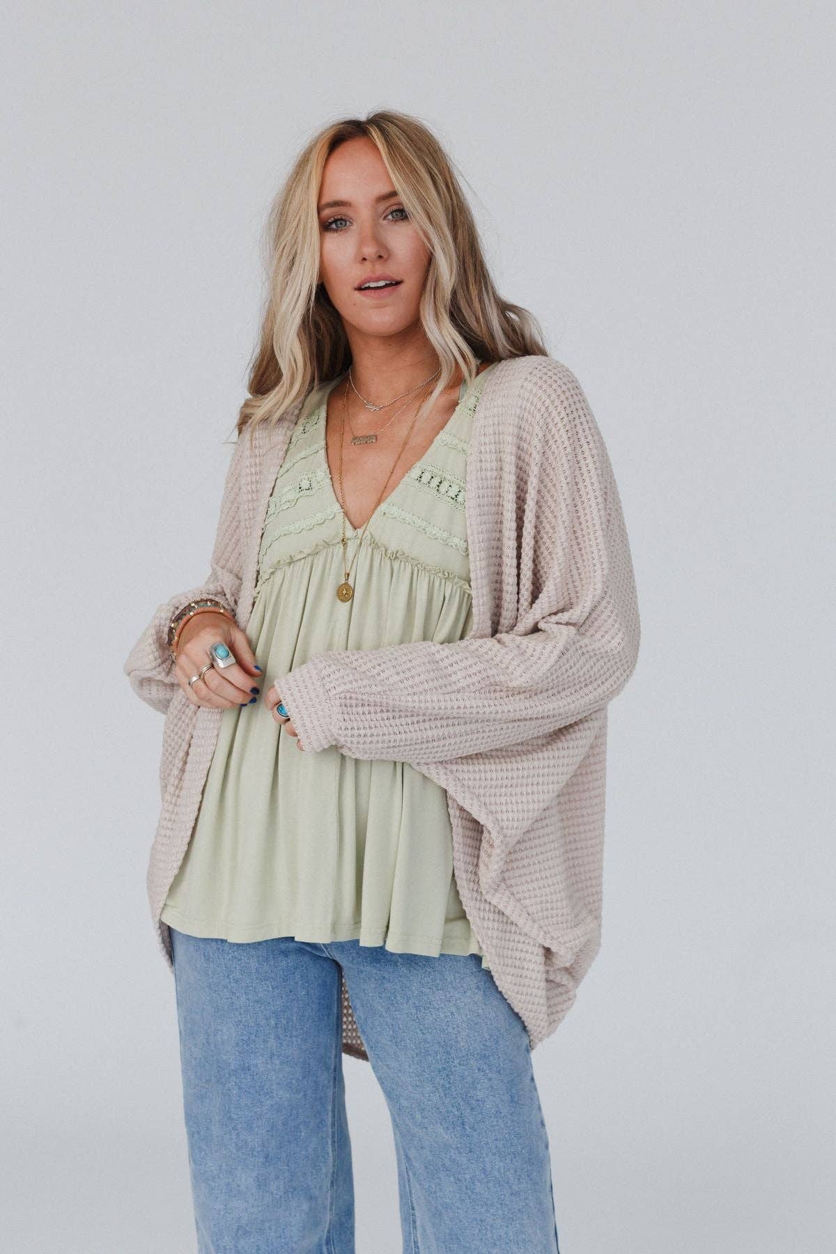 Lover Girl Dolman Sleeve Sweater - Oatmeal