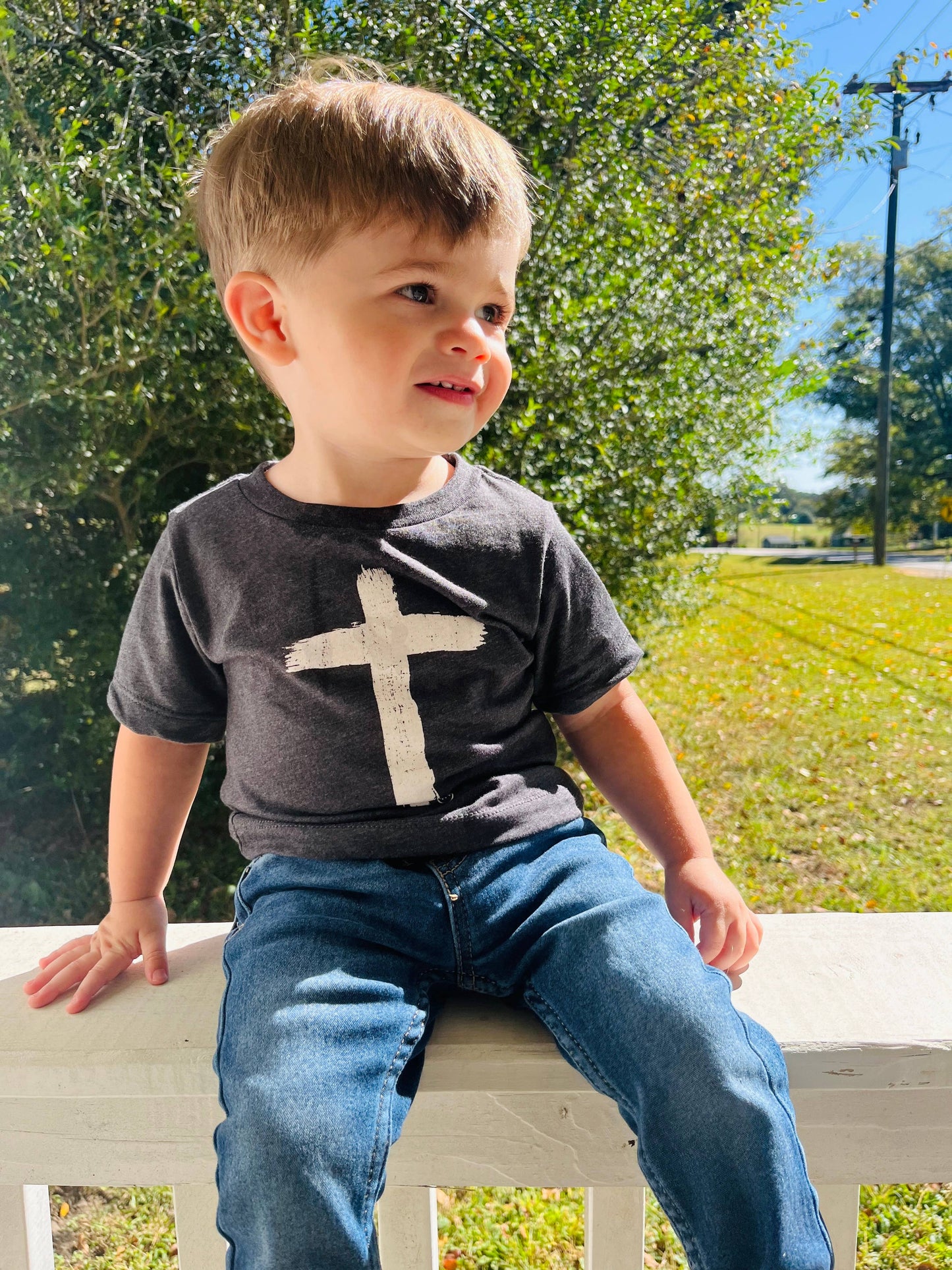 Cross Kid's Christian Graphic Tee