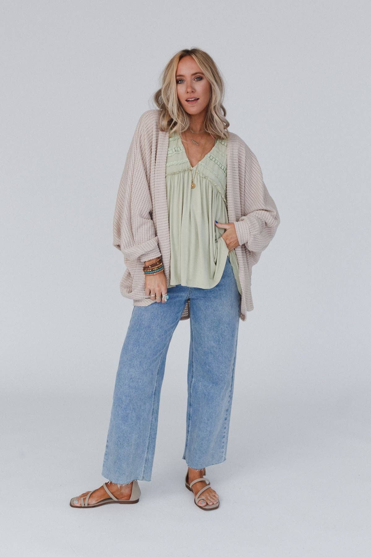 Lover Girl Dolman Sleeve Sweater - Oatmeal