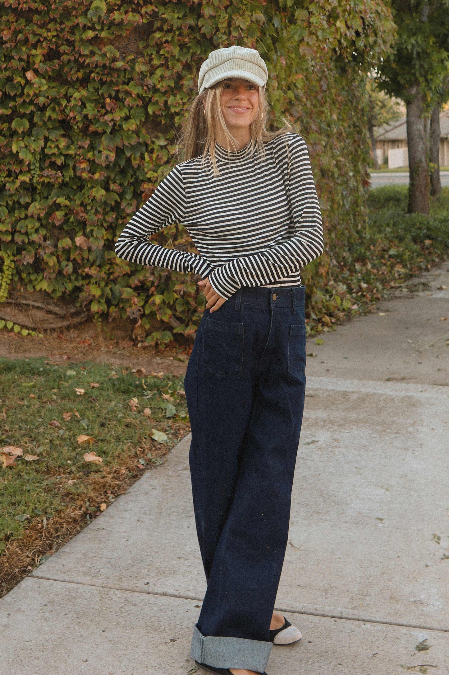 Be Simple Striped Top