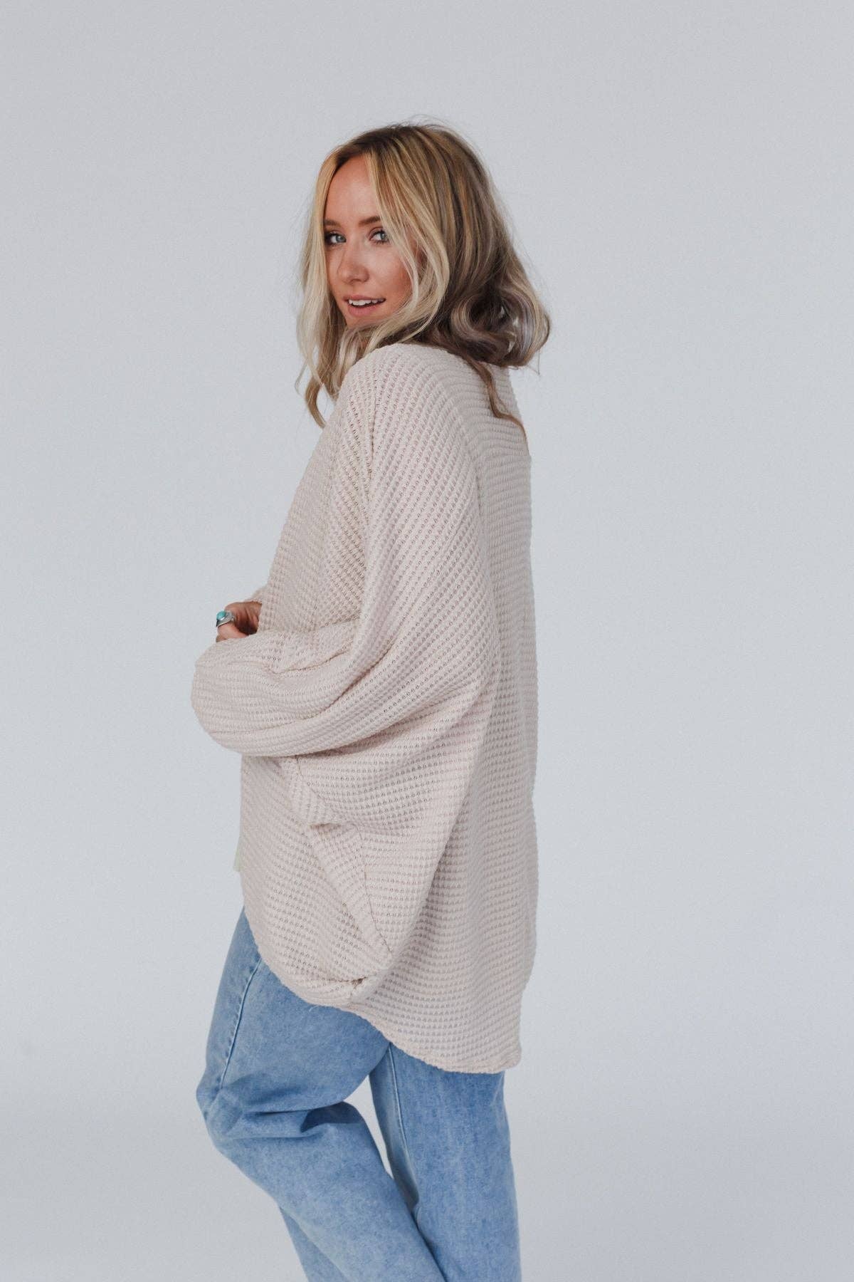 Lover Girl Dolman Sleeve Sweater - Oatmeal