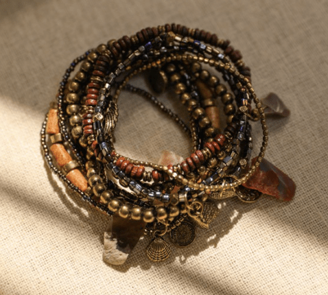 Alyda Boho Bracelet Set - Brown: OS / Brown