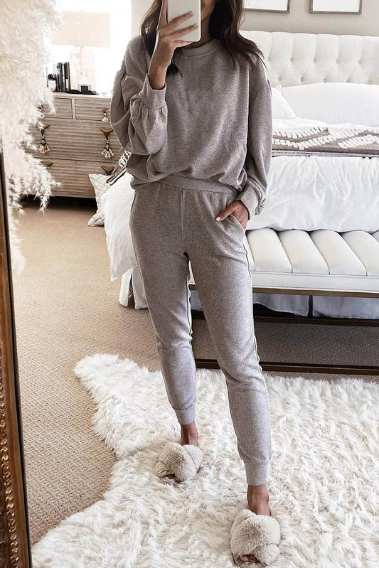 Casual Pullover and Jogger Set