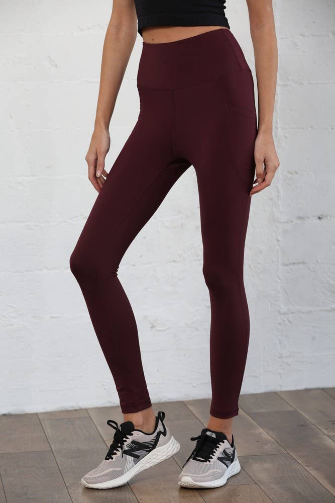 Active Leggings: Cassis