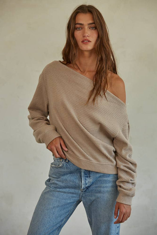 THE MABEL TOP: Latte